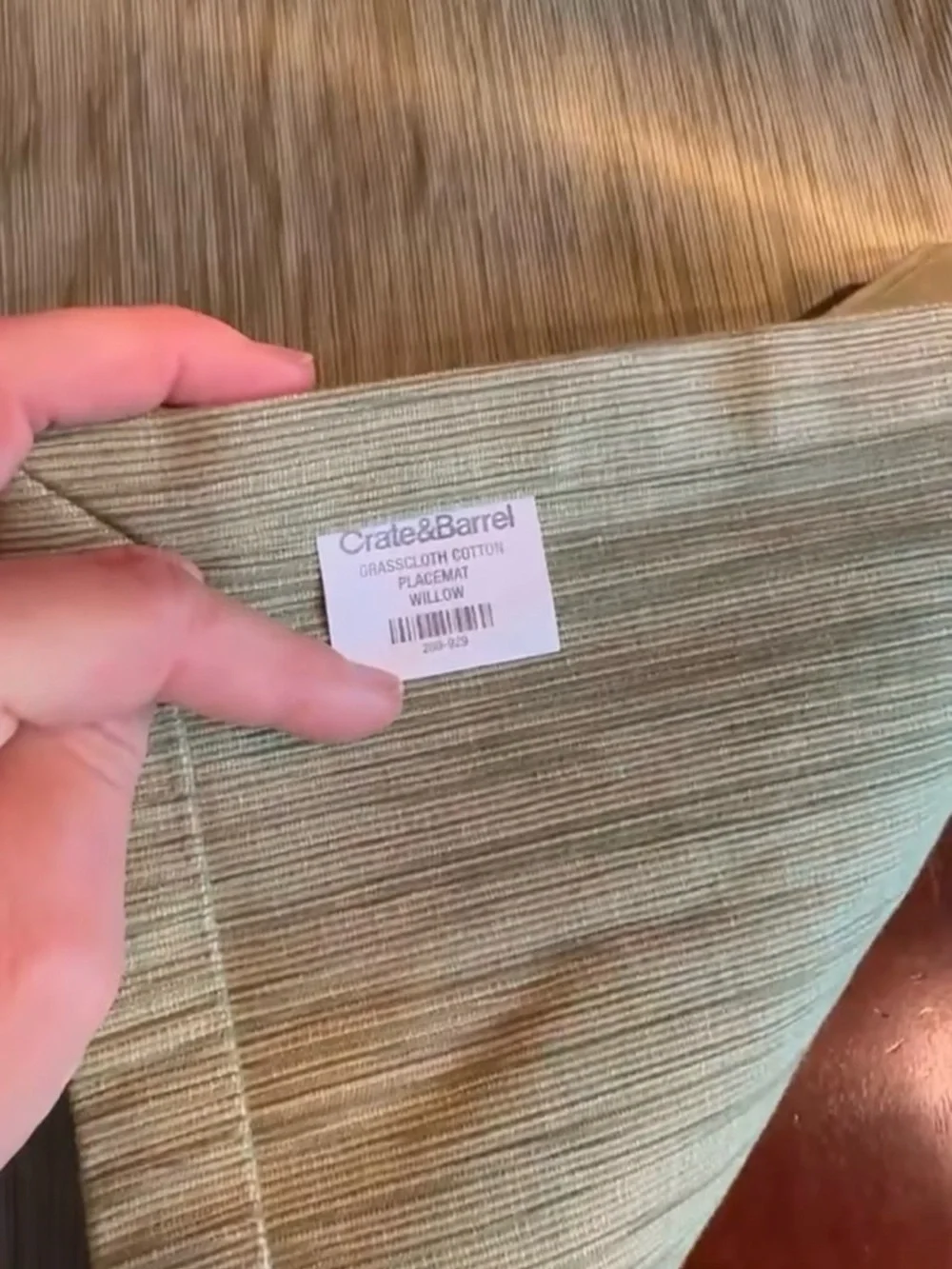 Set of 4 Linen-Texture Placemats with Napkins and Rings